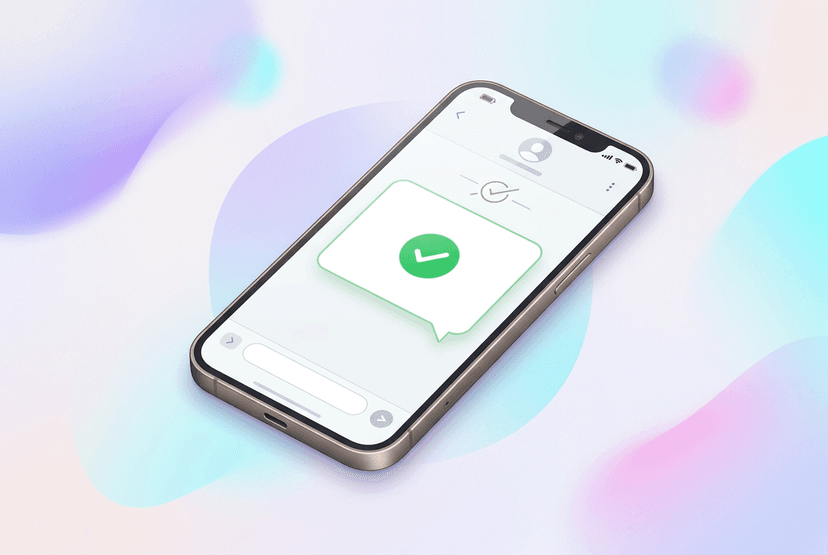 SMS confirmation on smartphone